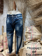 SKINNY DENIM DARKENED - DENIM