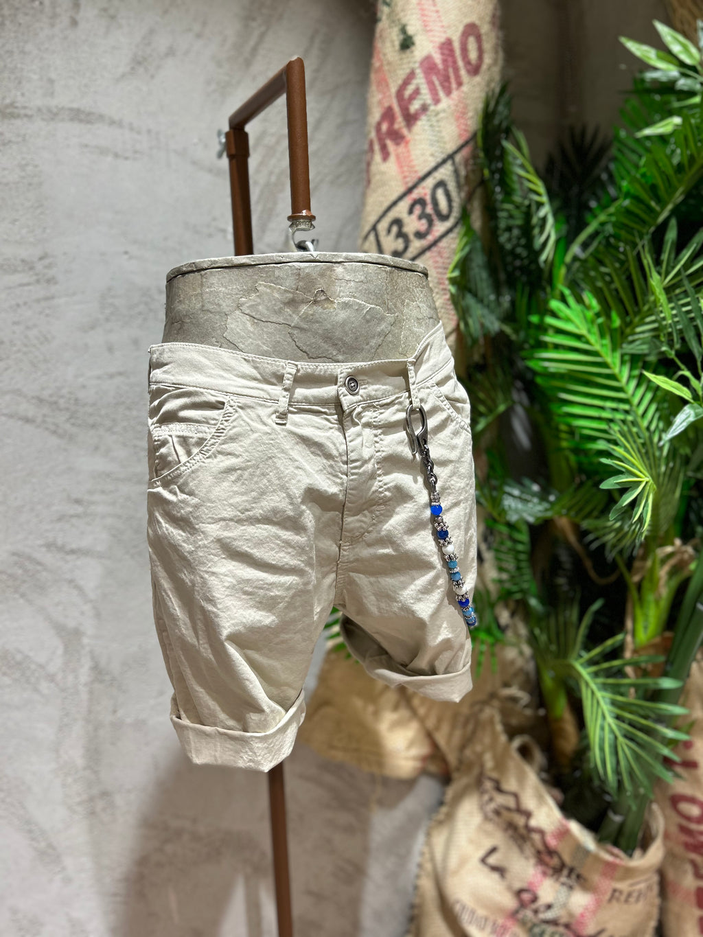 SHORTS IN COTONE - OFF-WHITE, BEIGE, ARMY, NERO, NAVY