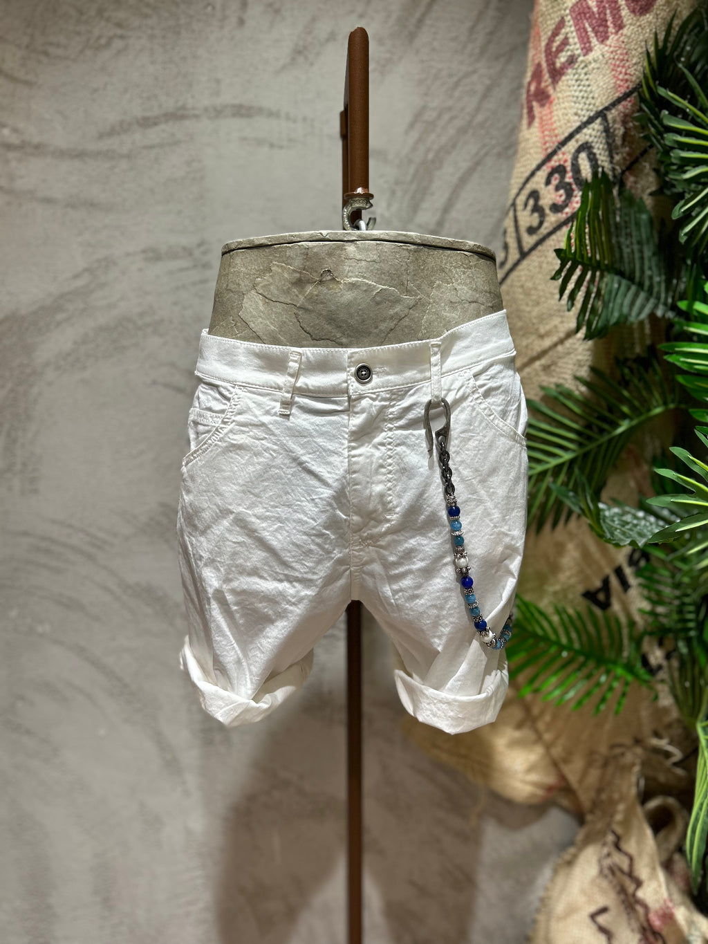 SHORTS IN COTONE - OFF-WHITE, BEIGE, ARMY, NERO, NAVY
