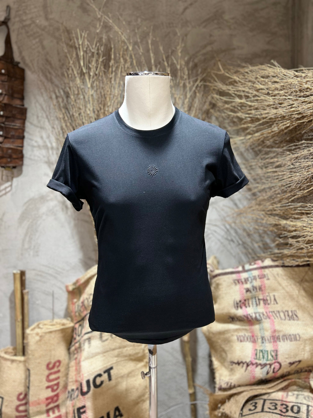 T-SHIRT SUN - NERO,OFF-WHITE