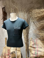 T-SHIRT POCKET - OFF-WHITE, NERO