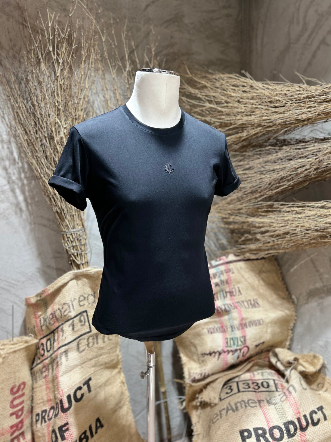 T-SHIRT SUN - BLACK,OFF-WHITE