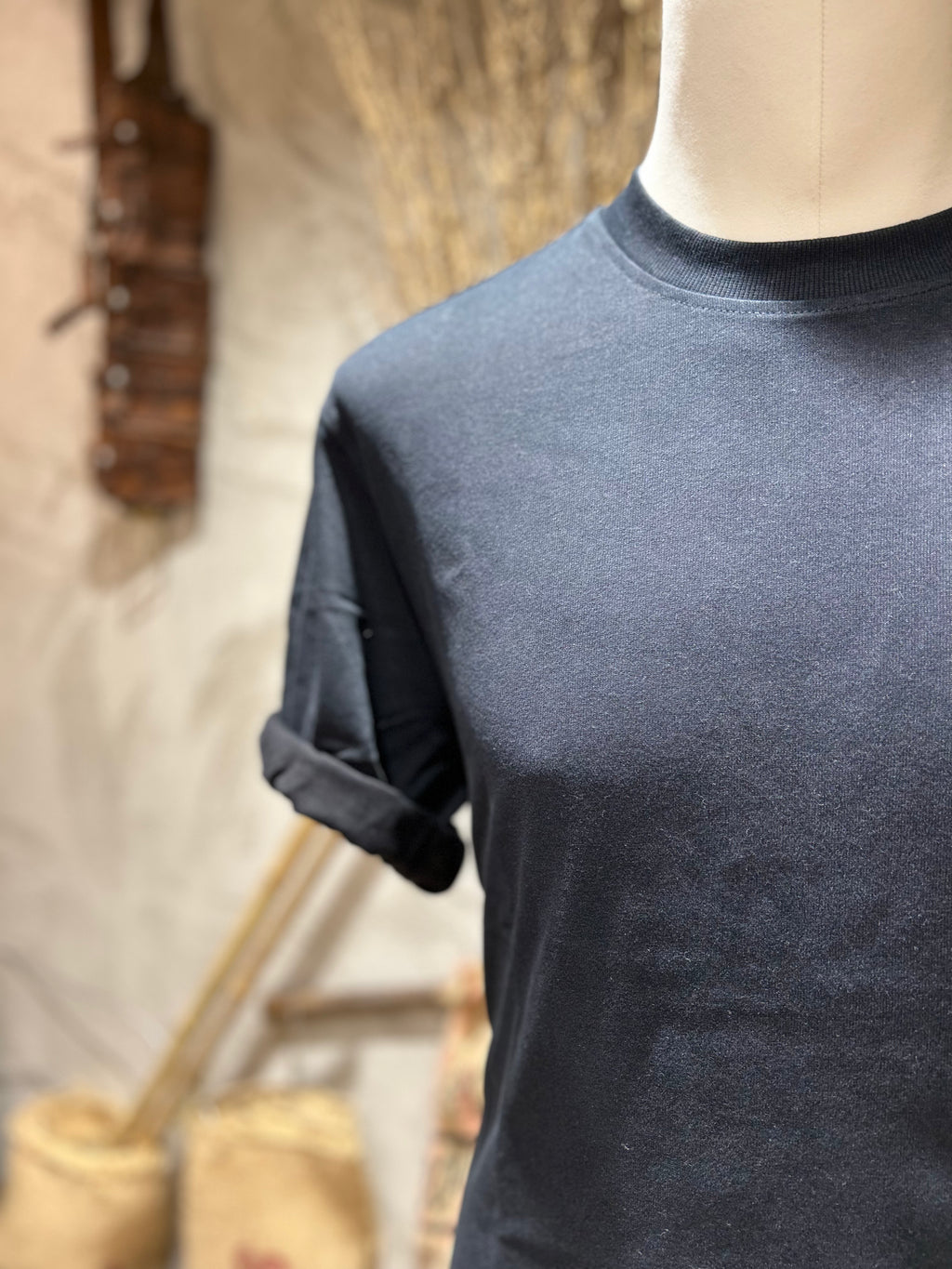 T-SHIRT BASIC - BIANCO-SABBIA-NERO