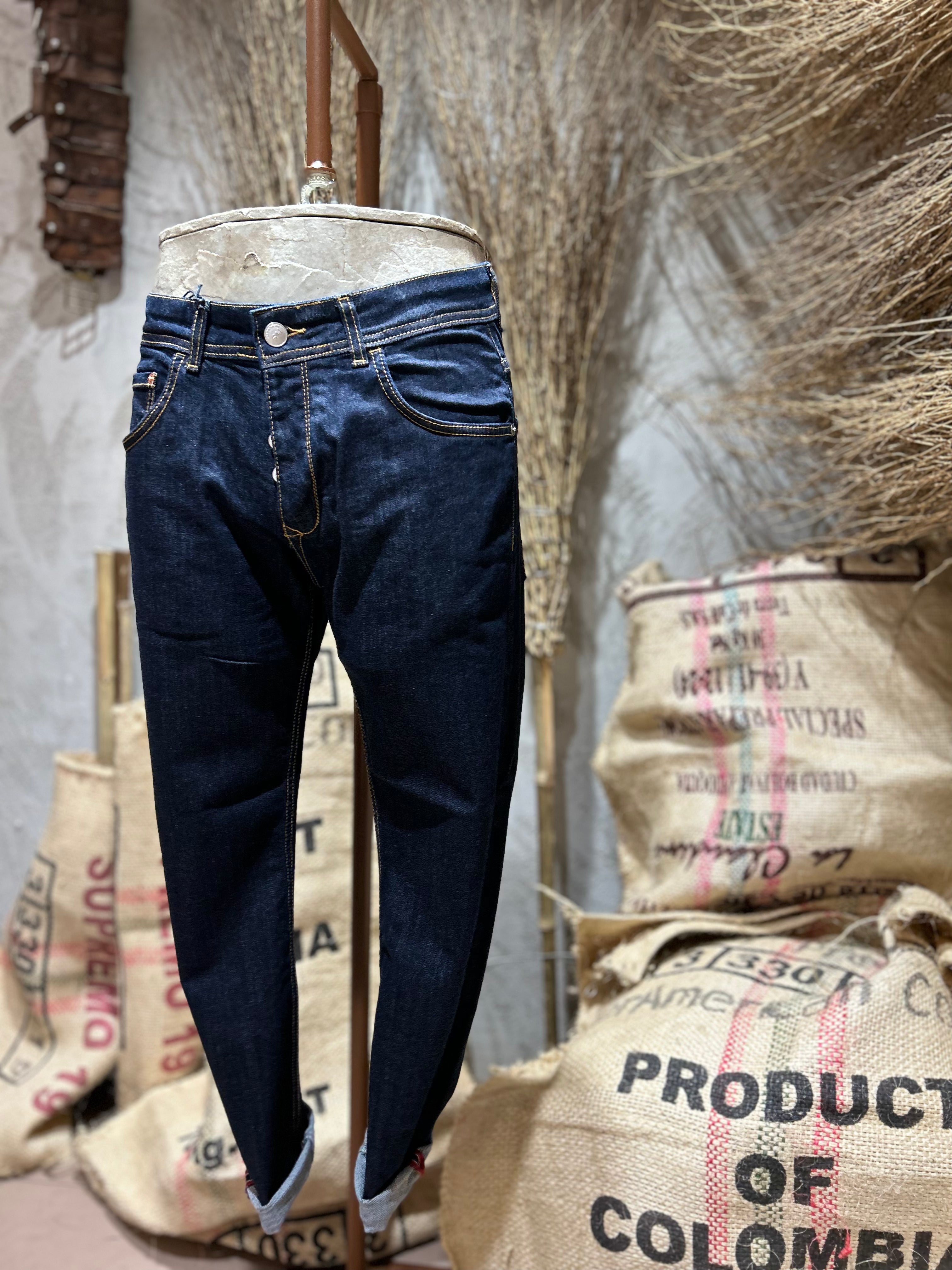 SKINNY DENIM ZERO WASHING - DARK NAVY