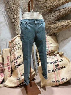 PANTALONI CHINOS IN VELLUTO - BEIGE, GRIGIO