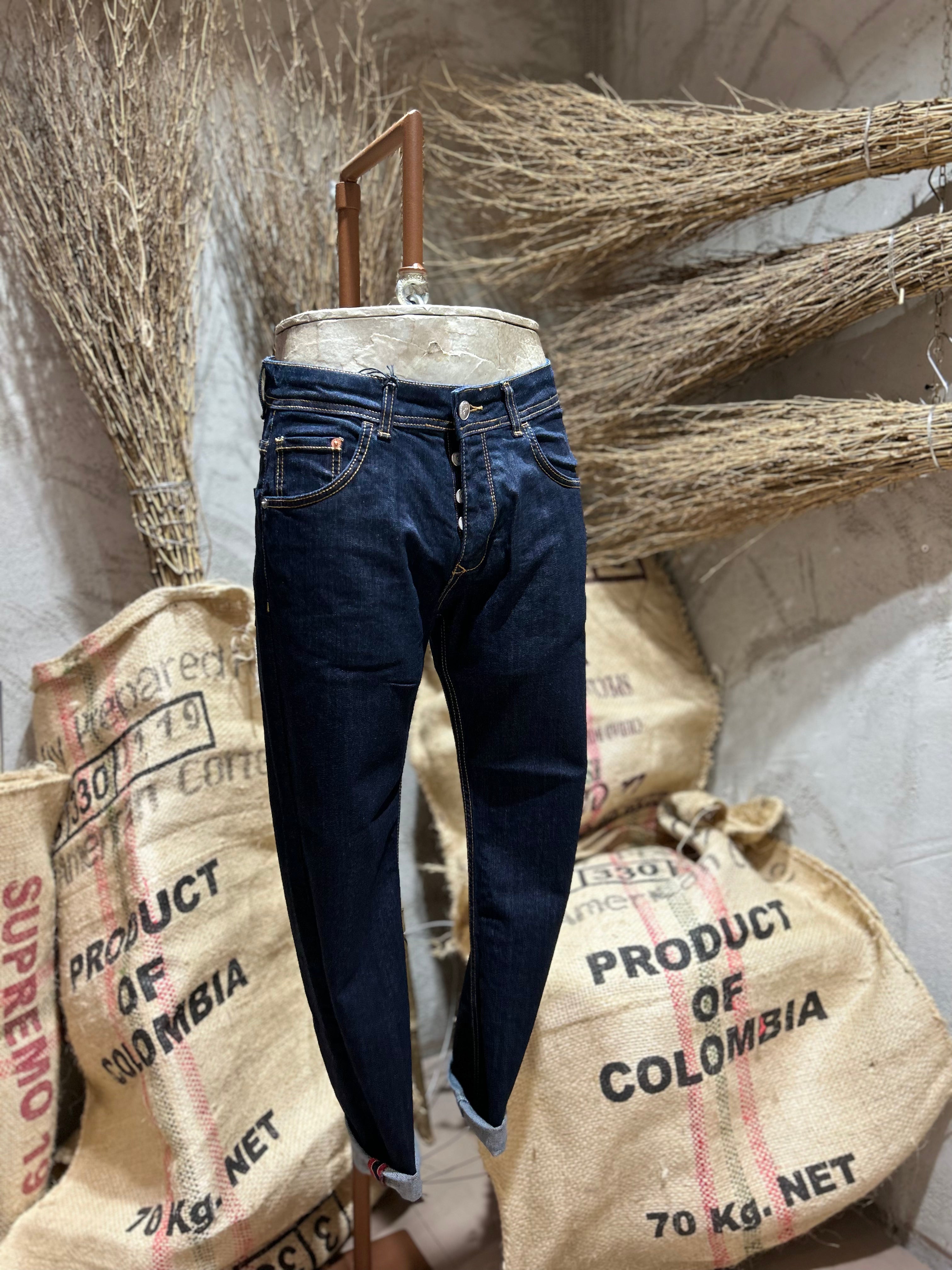 SKINNY DENIM ZERO WASHING - DARK NAVY