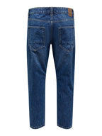 DENIM CARROT E CROPPED - BLUE DENIM