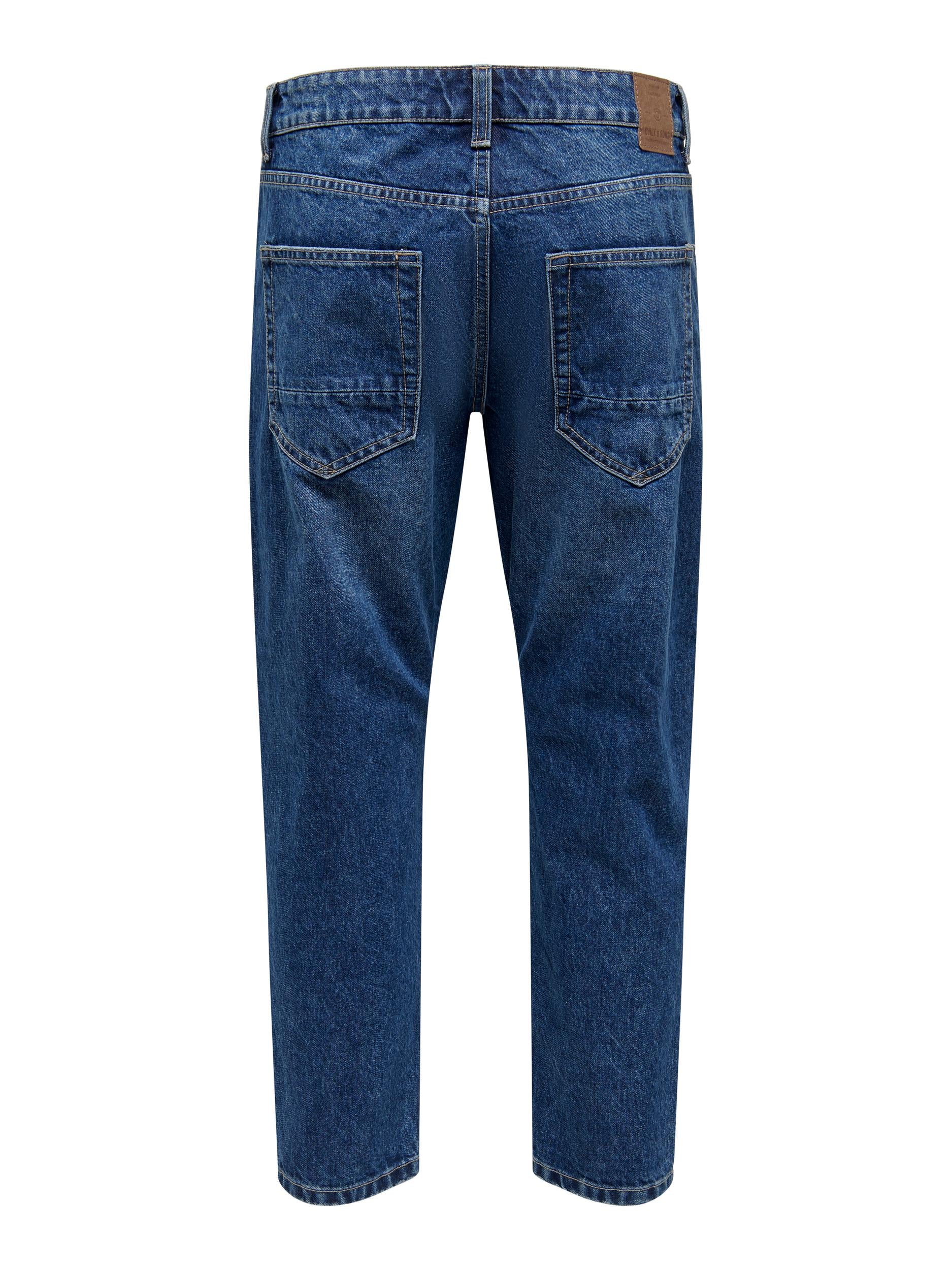 DENIM CARROT E CROPPED - BLUE DENIM