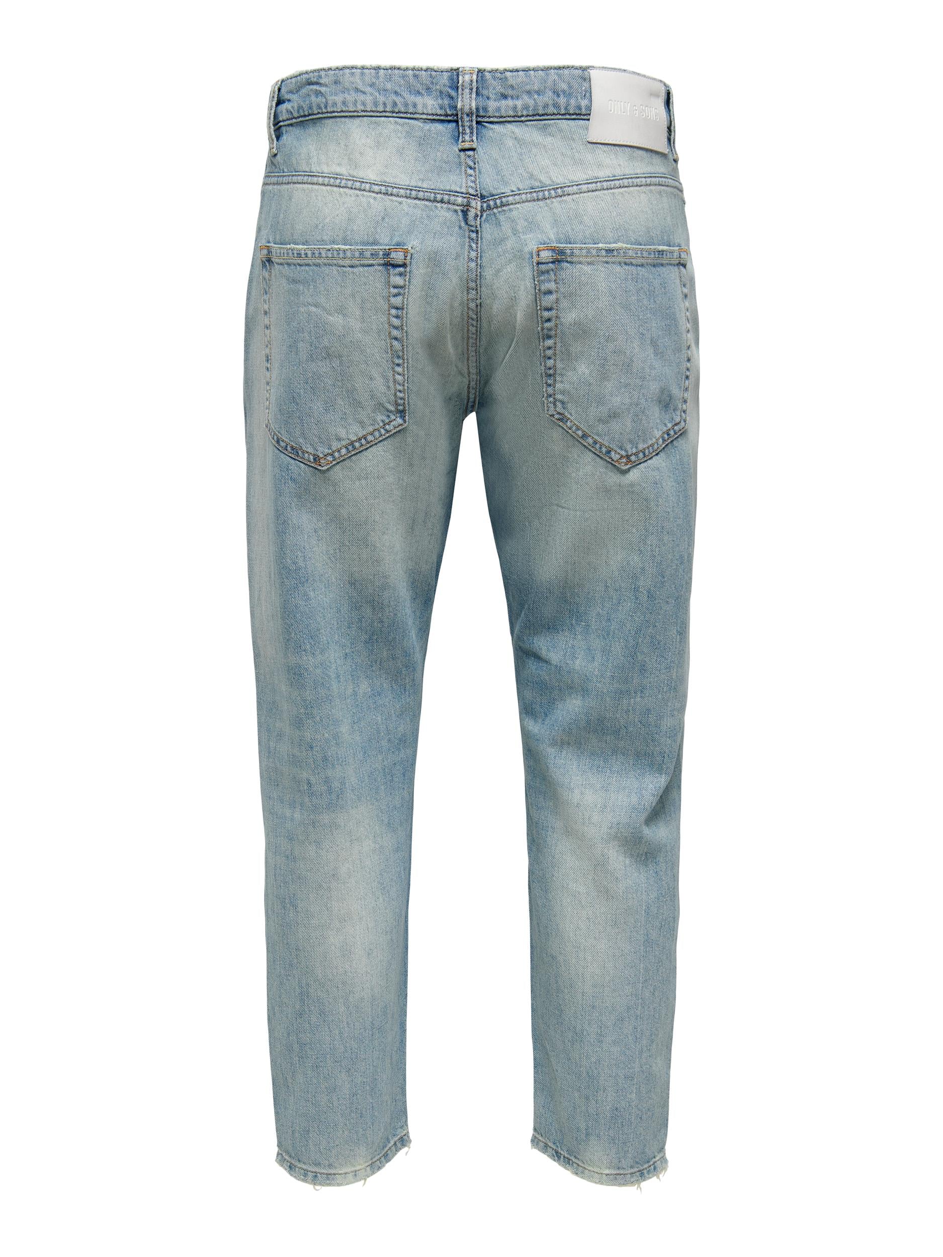 DENIM CROPPED FIT - BLUE DENIM