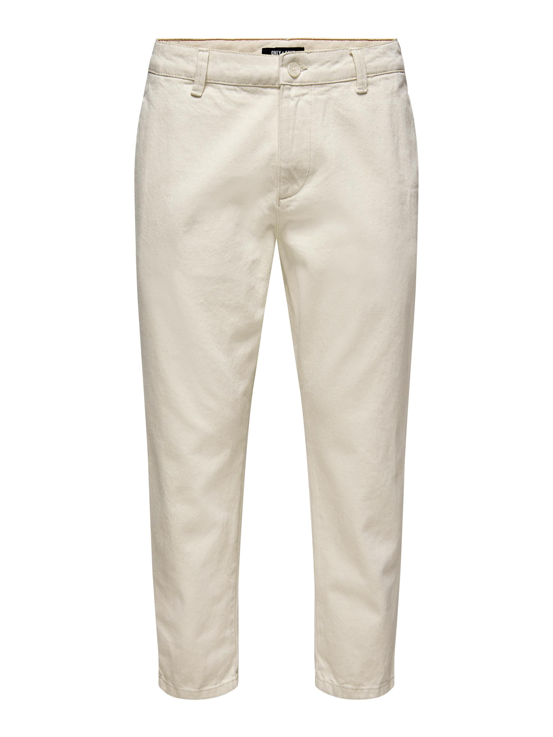 DENIM GAMBA AMPIA - ÉCRU