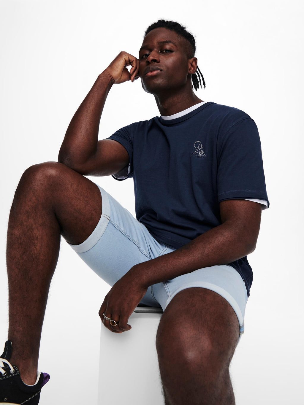 SHORTS DENIM - BLUE DENIM