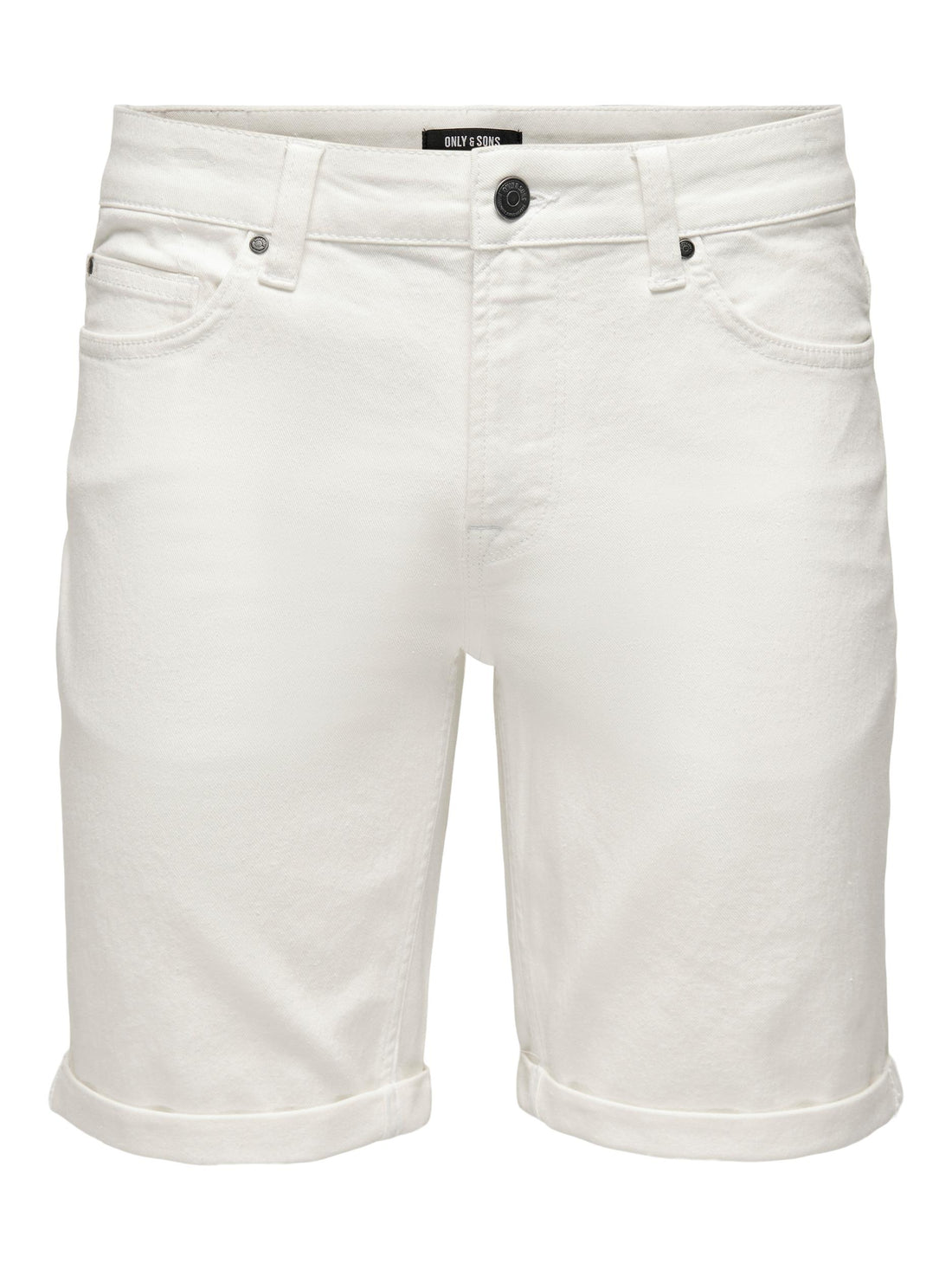 COTTON TWILL SHORTS - WHITE, SAND