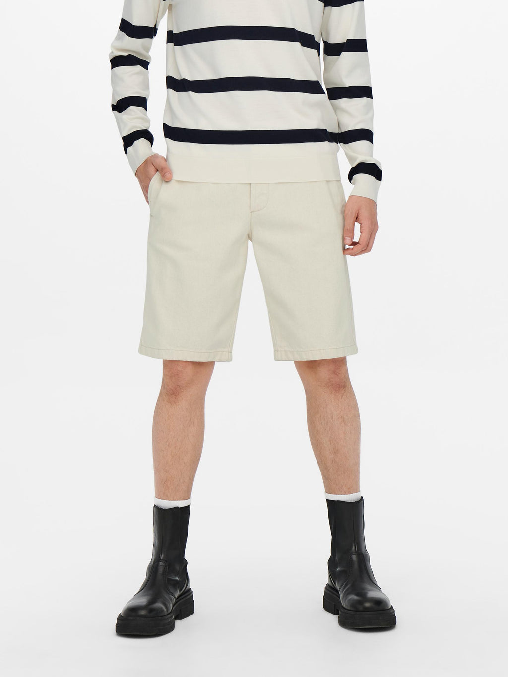 CHINO SHORTS - SABBIA