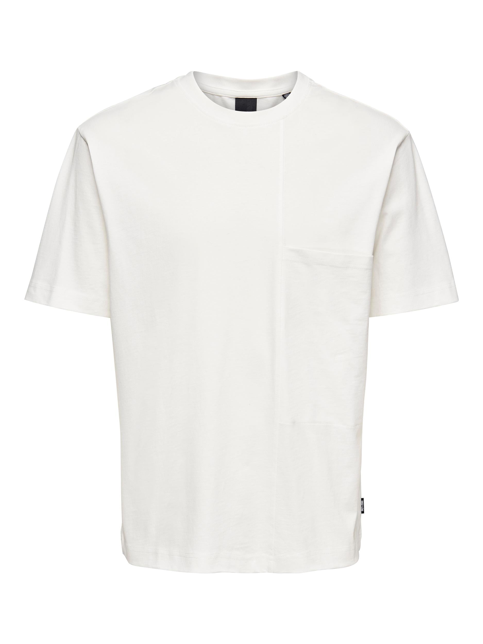 T-SHIRT BIG POCKET - BIANCO