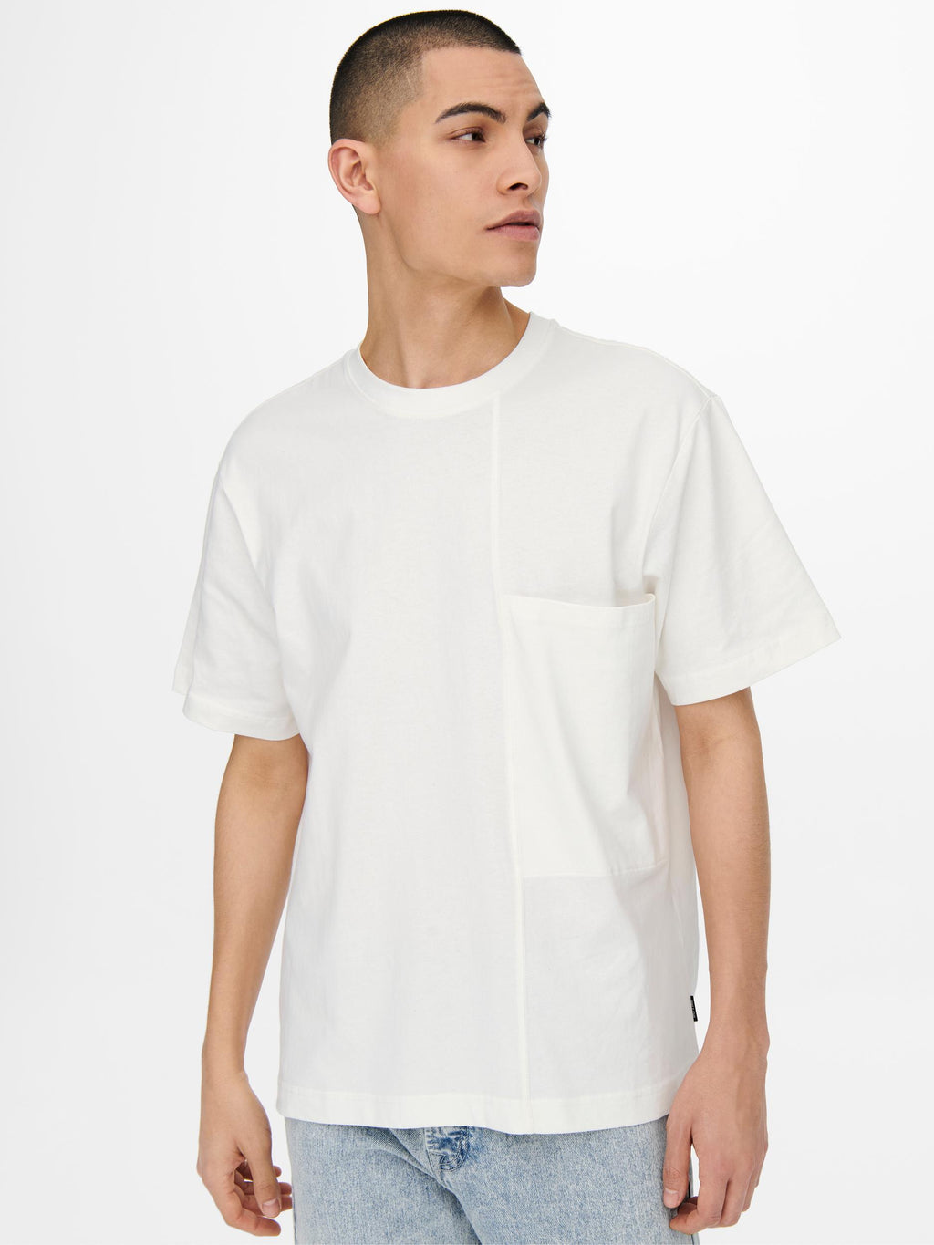T-SHIRT BIG POCKET - BIANCO