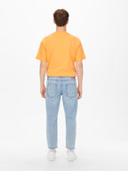 JEANS BLUE DAMAGE - BLUE DENIM