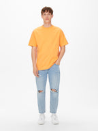 JEANS BLUE DAMAGE - BLUE DENIM