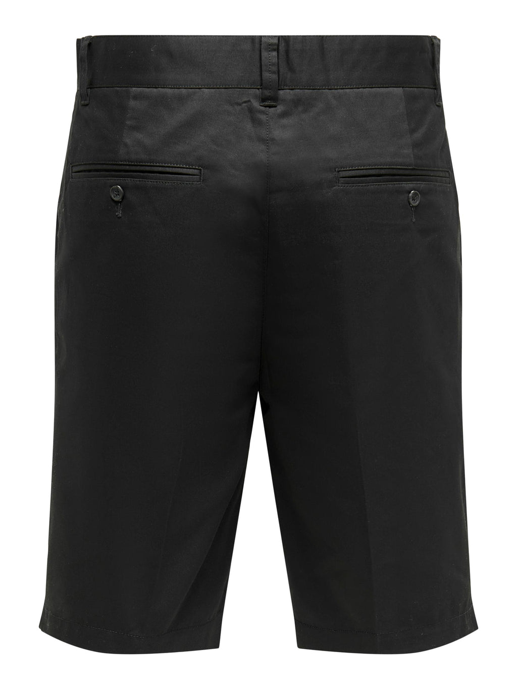 CHINO SHORTS IN TWILL DI COTONE - NERO