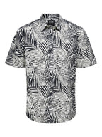 CAMICIA STAMPA PALMA - BLU