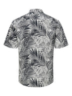 CAMICIA STAMPA PALMA - BLU