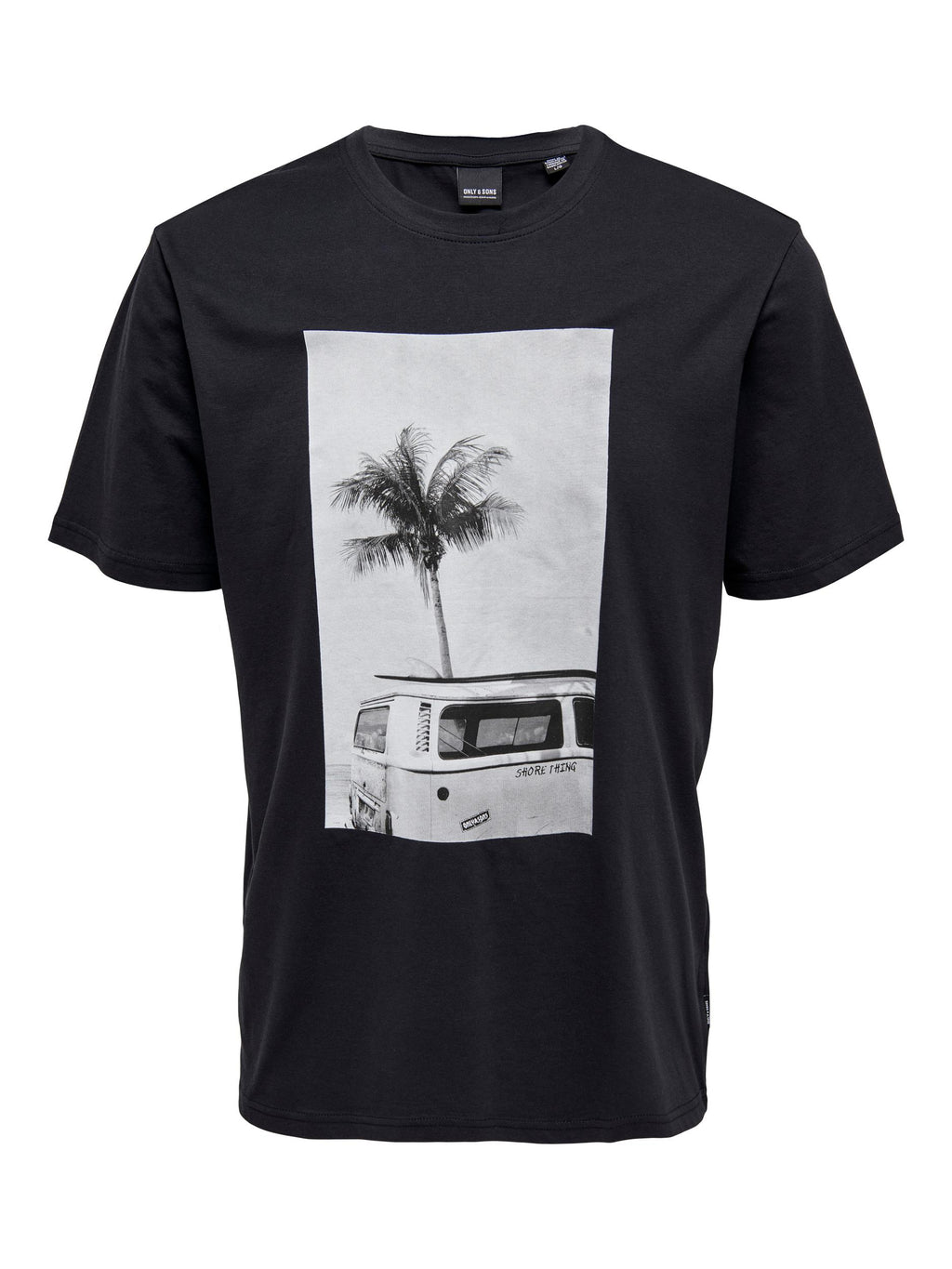 T-SHIRT STAMPA SURF - BIANCO, DARK NAVY