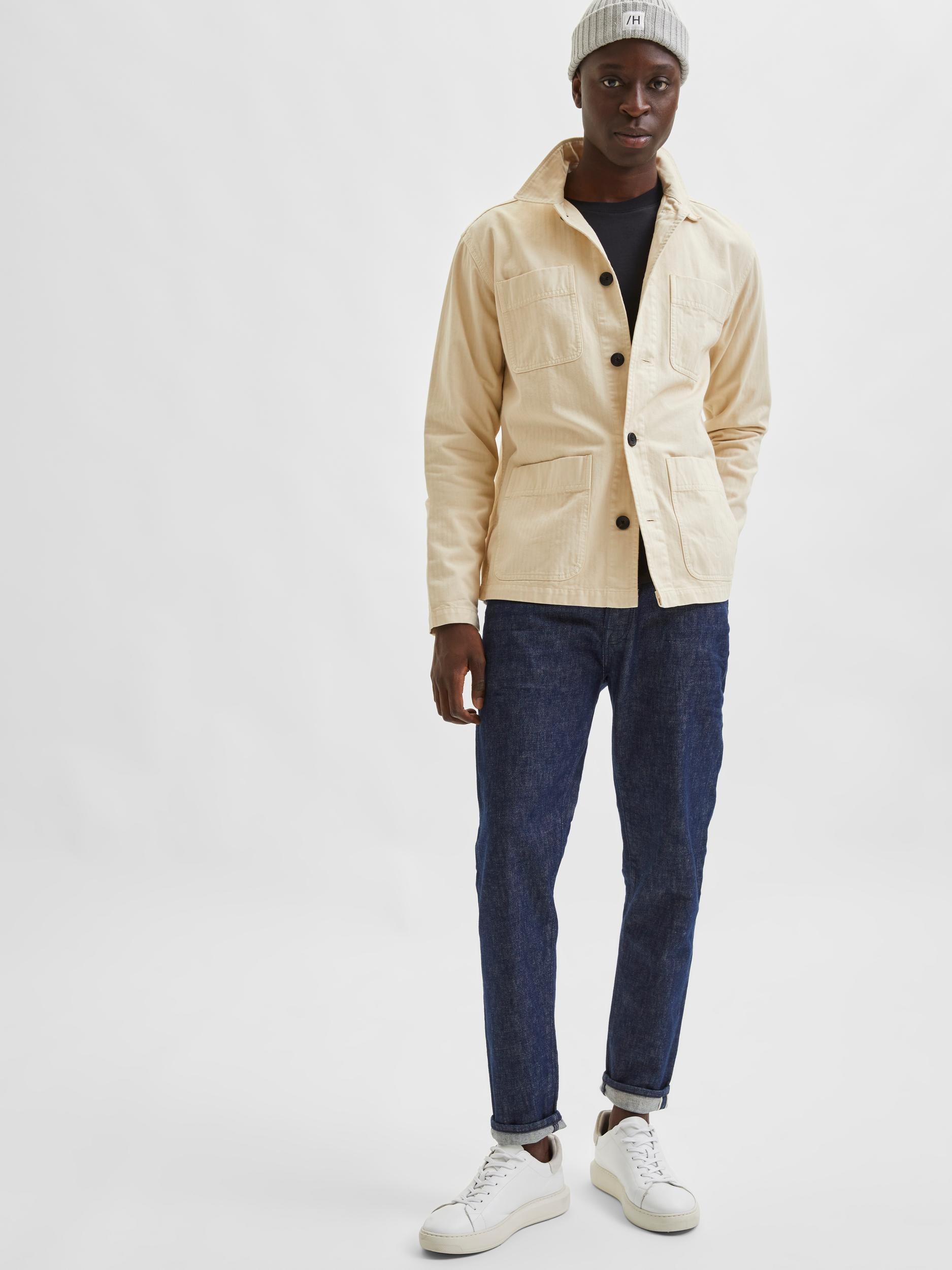 DENIM SLIM TAPERED FIT - DARK BLUE