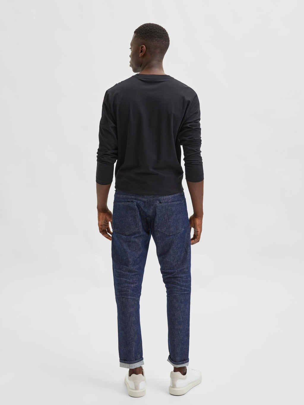 DENIM SLIM TAPERED FIT - DARK BLUE