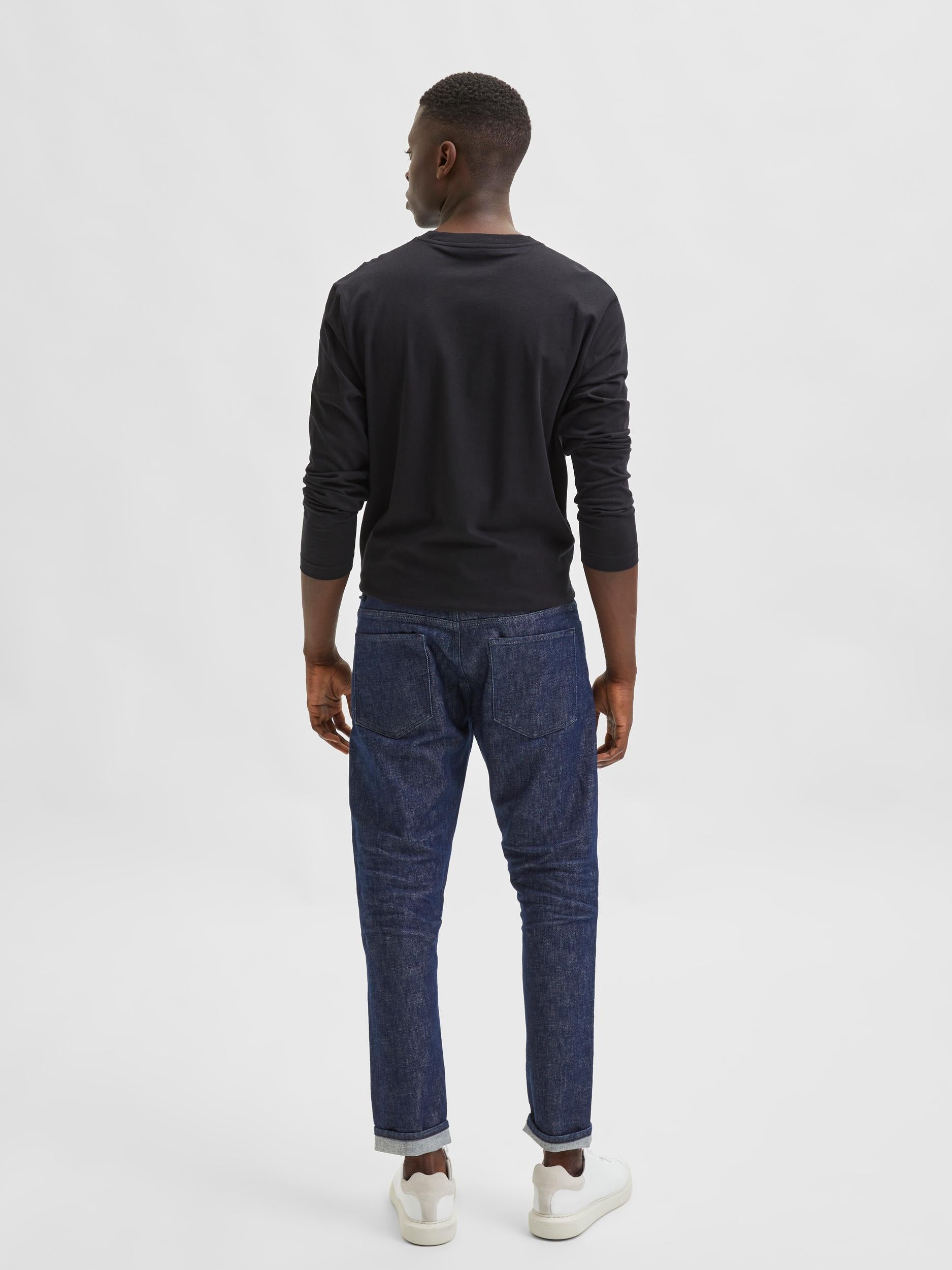 DENIM SLIM TAPERED FIT - DARK BLUE