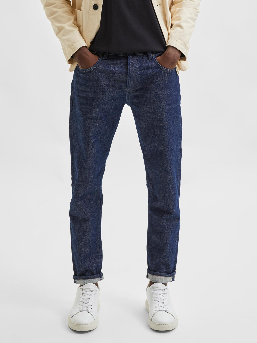 DENIM SLIM TAPERED FIT - DARK BLUE