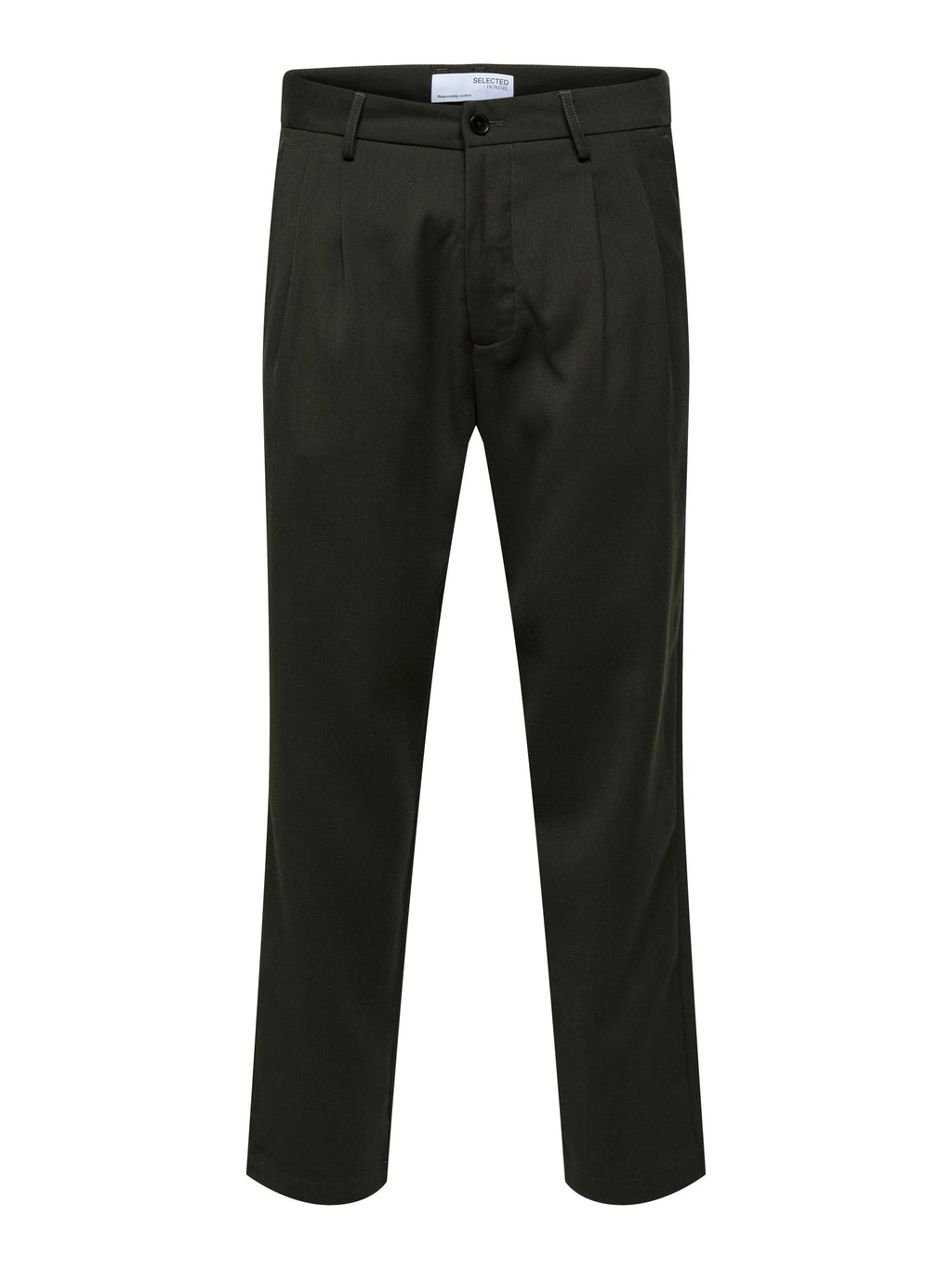 PANTALONI SLIM CASUAL - VERDE