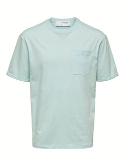 T-SHIRT POCKET - VERDE ACQUA