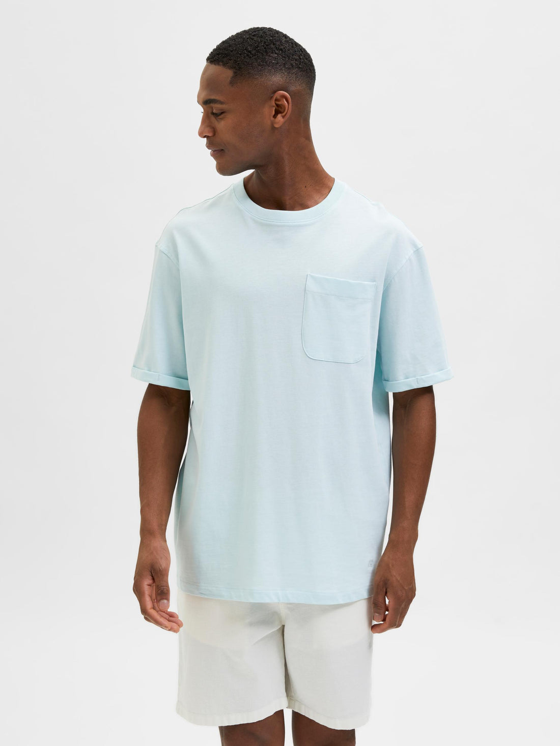 POCKET T-SHIRT - AQUA GREEN