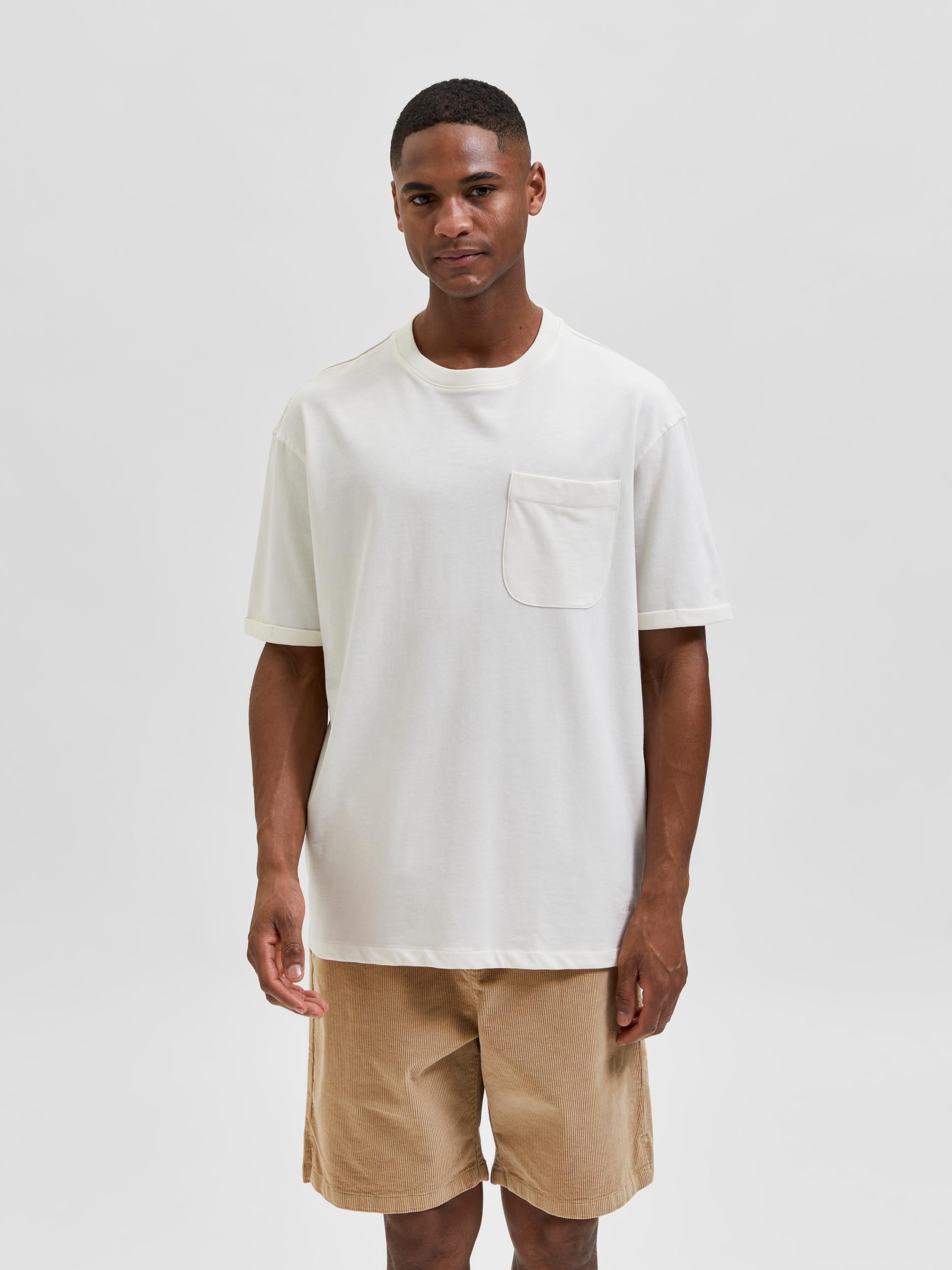 T-SHIRT POCKET - BIANCO