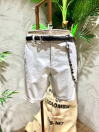 SHORTS IN COTONE - GHIACCIO