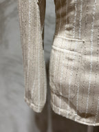 GIACCA LIGHT STRIPES - SABBIA