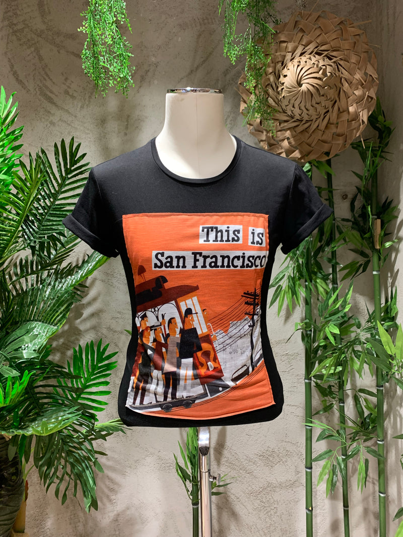 T-SHIRT SAN FRANCISCO - NERO