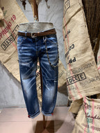 SKINNY DENIM SBIADITO - DENIM