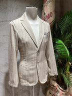 GIACCA LIGHT STRIPES - SABBIA