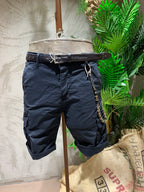 SHORTS CON TASCONI - BLU