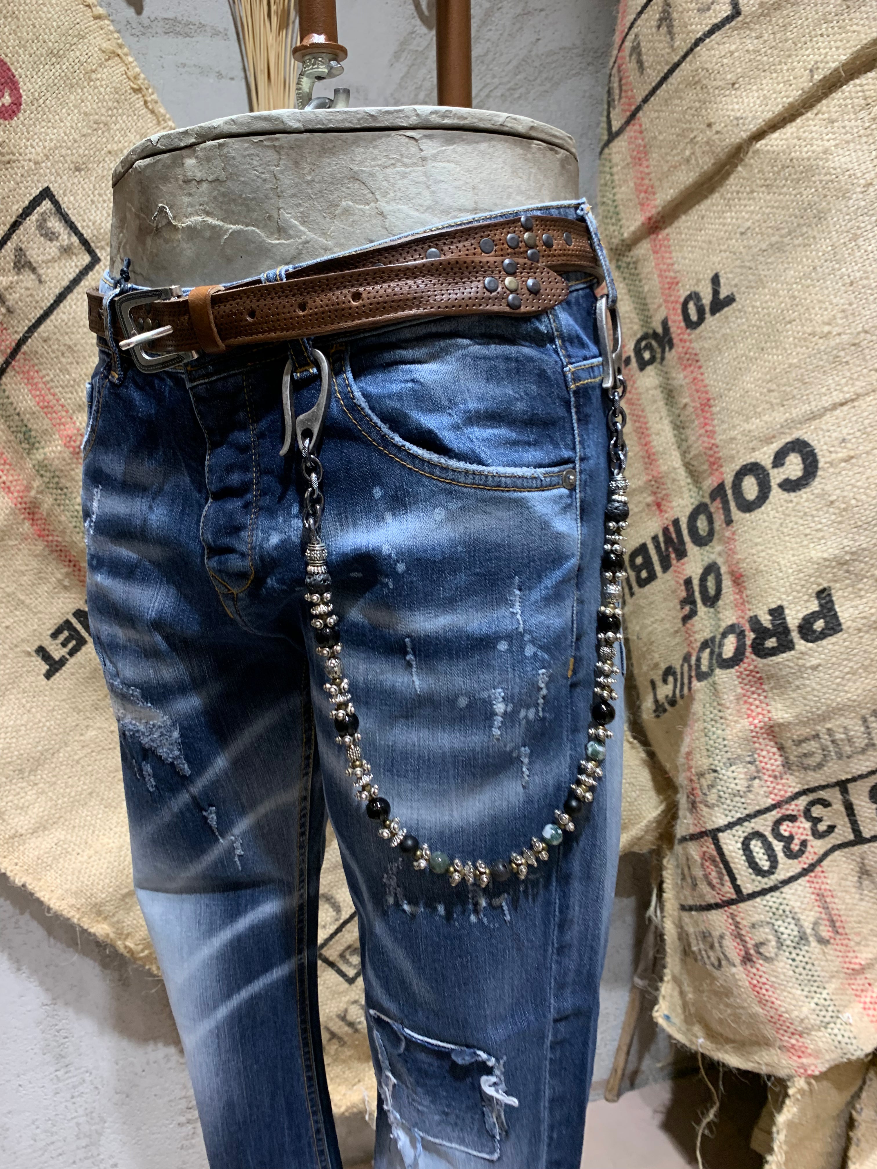 SKINNY DENIM SBIADITO - DENIM