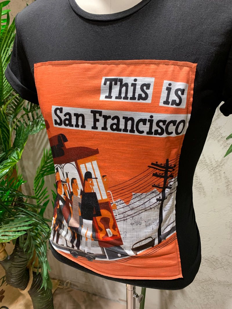 T-SHIRT SAN FRANCISCO - NERO