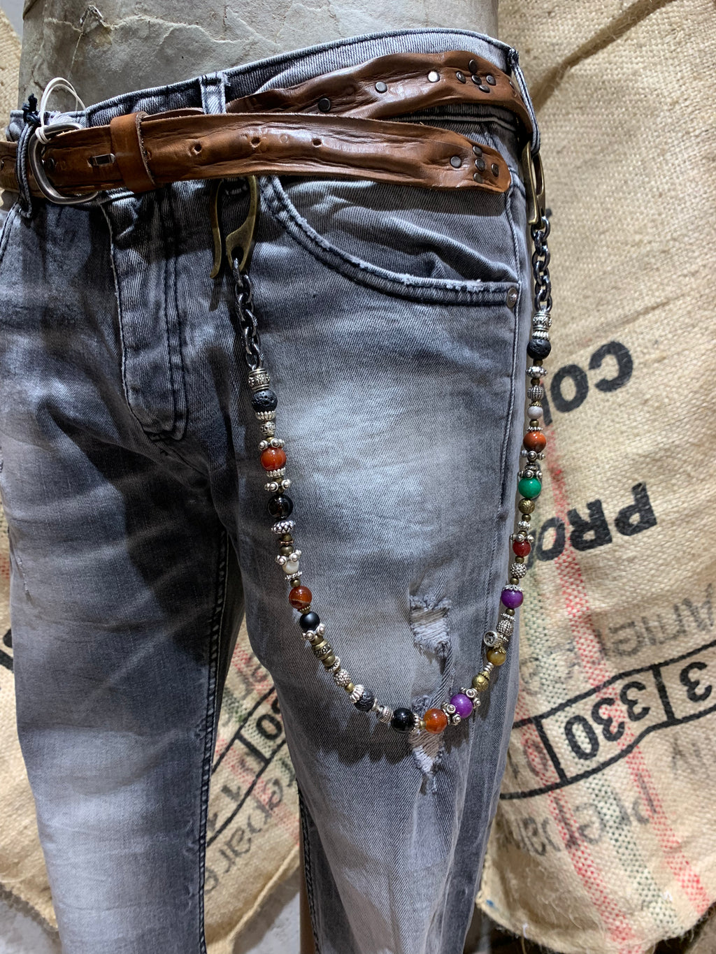 SKINNY DENIM CROPPED - GRIGIO SCURO