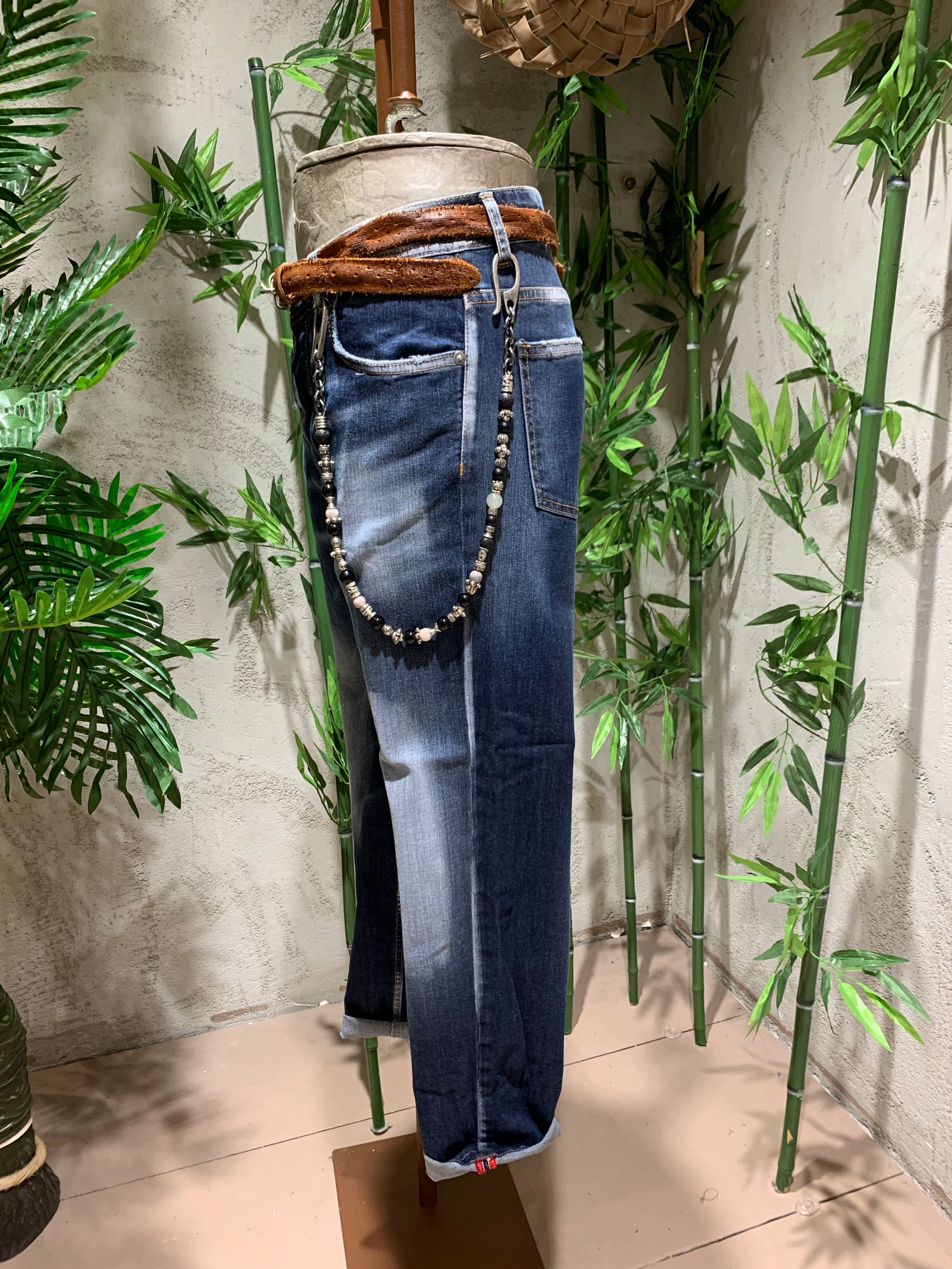 SKINNY DENIM EXCHANGED WASH- BLUE DENIM