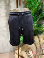 SHORTS CON COULISSE IN VITA - NERO